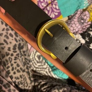 Target Black Women’s Belt with Brown Inner Accent